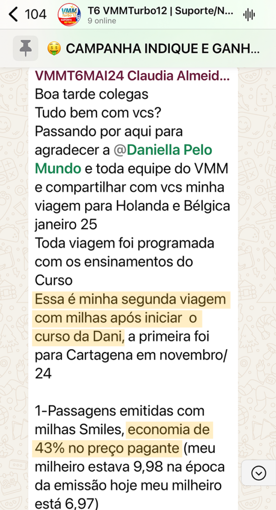 Duas viagens internacionais com milhas e 43% de economia após o curso